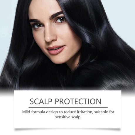 Black Hair Colouring Shampoo 3 in 1 Natural Herbal Essence Instant Colouring Shiny Hair Dye Shampoo Cleaning Nourishing Hair for Covering White