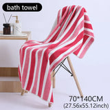 Striped Pattern Towel New Home Soft and Comfortable Bath Towels for Men and Women, Quick Drying Absorbent Towels For Bathroom