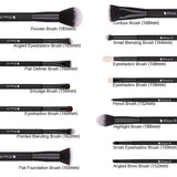 DUcare Black Makeup Brush Professional Makeup Eyeshadow Foundation Powder Soft Synthetic Hair Makeup Brushes Brochas Maquillaje