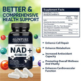 NAD+ Anti-Aging Supplement – Cellular Energy & Immune Booster, Blood Flow Support + Longevity Aid