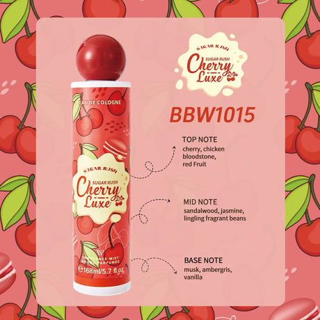 Sugar Gourmand Perfume Body Spray Fresh Sweet Chocolate Cream Candy Cherry Scent Long-lasting Fragrance Body Spray