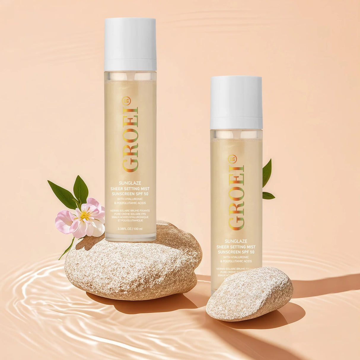 100ml  SPF 50 Sunscreen Setting Spray Sheer Setting Mist Sunscreen Spray Facial  Skin Care Lightweight & Non-Greasy