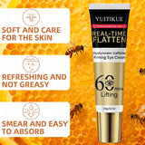 YUITIKUE 60 Min Eye Lift Cream 20g - Hyaluronate & Caffeine, Real-Time Flatten, Refreshing & Fast Absorption, All Skin Types