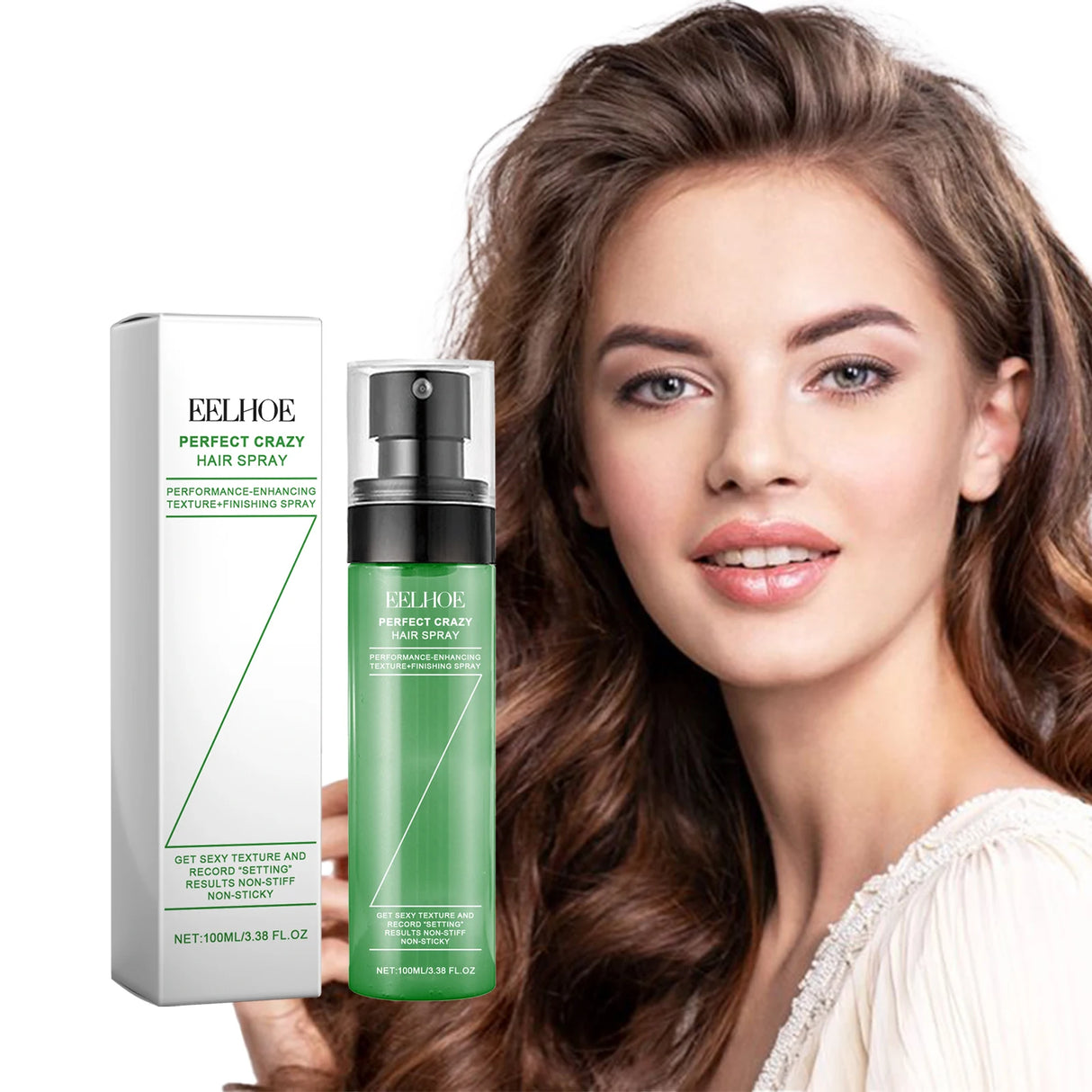 Eelhoe Hair Fluffy Styling Spray Hair Fluffy Lazy Degreasing Refreshing Durable Styling Deeply Nourish Hair Wash Free Spray