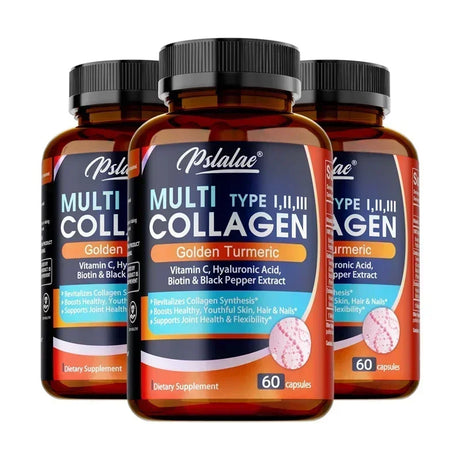 Multi Collagen Peptides Capsules - Supports Skin, Hair, Joint Health, Promote Collagen Production, Delay Aging,Enhances Immunity