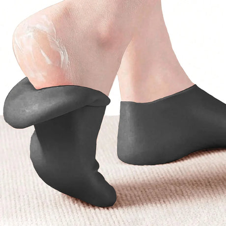2pcs silicone foot care socks,exfoliating,moisturizing,and crack resistant socks,suitable for use when feet are dry and cracked.