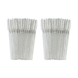 ANNAFRIS 50Pcs  Disposable Eyelash  Brush Soft Head Crystal Eyebrow Brush Lash Extension Brush  Mascara Wand Makeup Tool