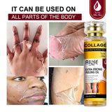AILKE Collagen Yellow Peeling Oil For All Skin Types, Stretch Mark Removal, Lightening , Improve Rough Skin, Gentle Exfoliation