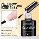 LIMEGIRL 3pcs/Kit Nail Art Soaking Base Coat Clear Coat Nail Polish with Cuticle Nail Care Softener UV Gel Multipurpose Nail Kit