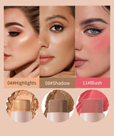 Makeup Face Brown Bronzer Contour Stick Contouring Bronzer Stick Highlighter Brightening Blusher Stick Rouge Cream Concealer Pen