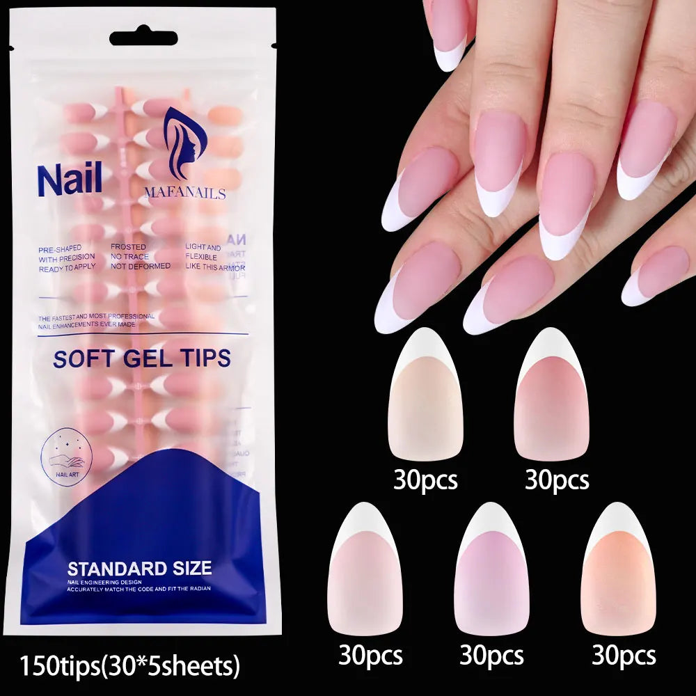 576pcs/Box Colorful Fake Nails Black Red Design Fake Nail Oval Short Square Press On False Nails Mixed Full Cover Nail Tips