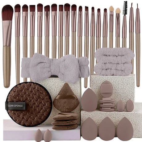 20PCS Eye Shadow Makeup Brush Set Concealer Brush Eye Cosmetic Soft Bristles Eyebrow Eyeliner Brush Portable Beauty Makeup Tools