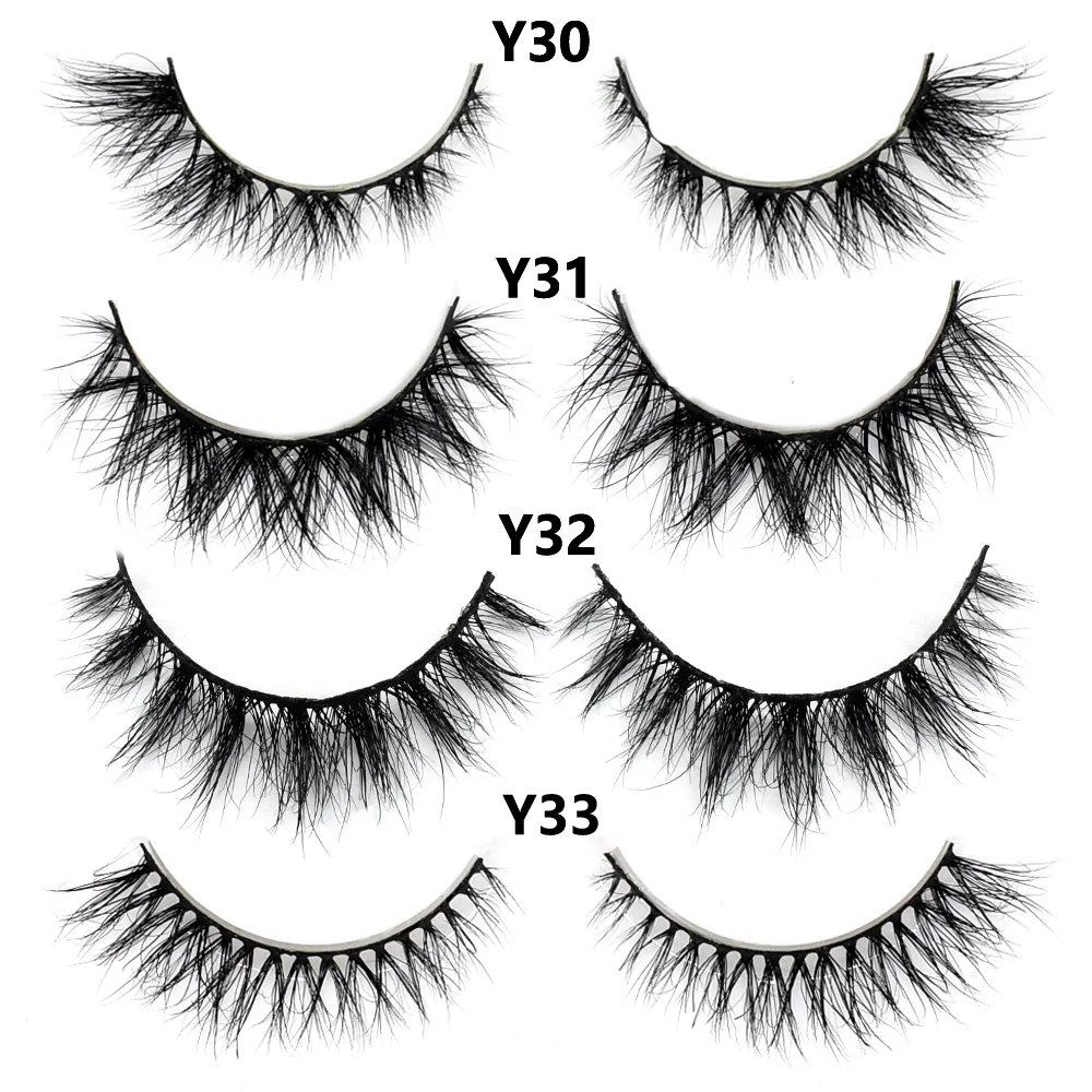 Half Lashes Mink Eyelashes Fluffy Soft False Eyelashes Wispy Cross Mink Eye Lashes Natural Short Mink Eyelash Extension Makeup