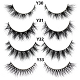 Half Lashes Mink Eyelashes Fluffy Soft False Eyelashes Wispy Cross Mink Eye Lashes Natural Short Mink Eyelash Extension Makeup