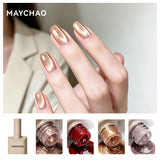 MAYCHAO Cat Eye Magnetic Gel Nail Polish Glitter Effect Semi Permanent Soak Off UV Gel Varnish Manicure For Nail Art