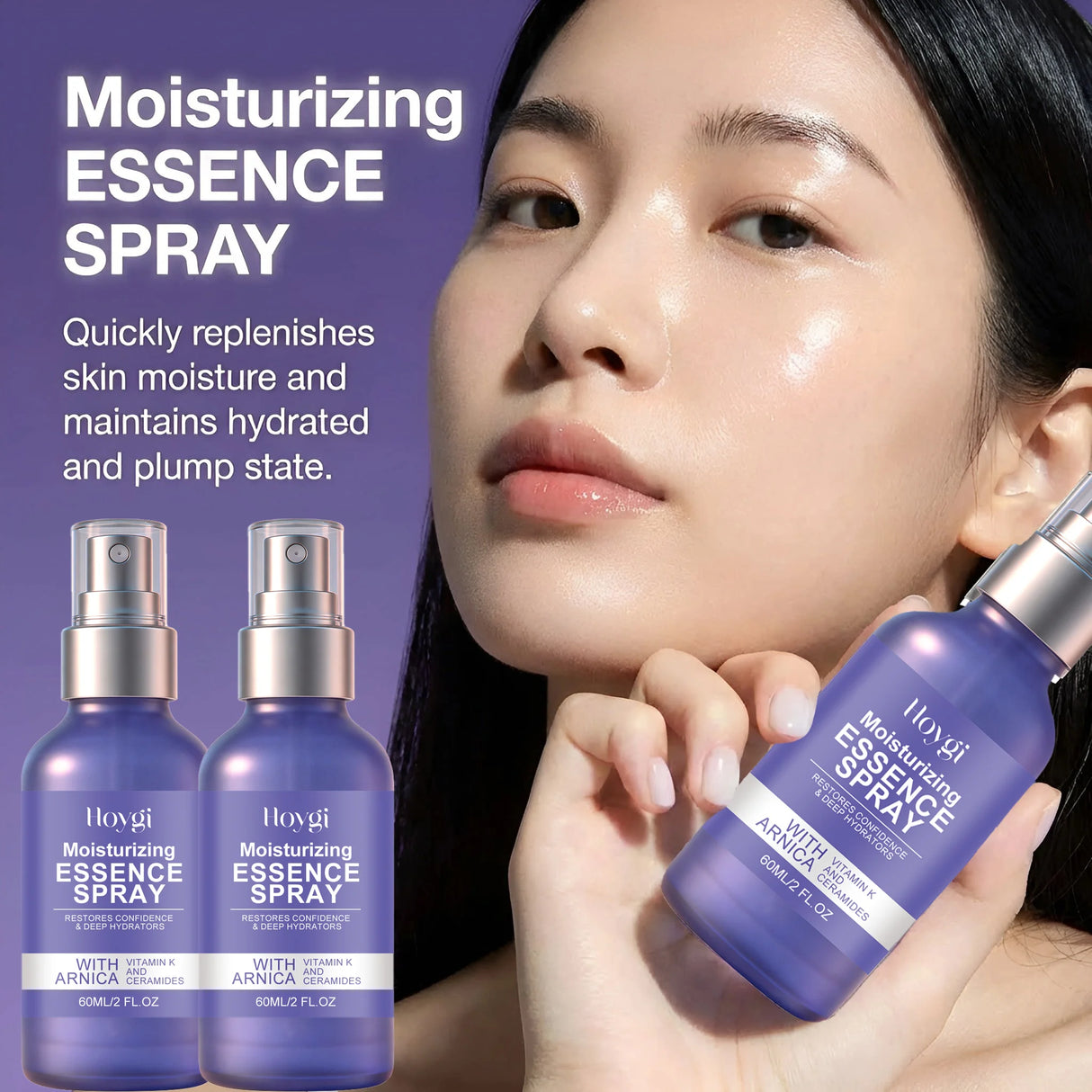 60ml Arnica Vitamin K Ceramide Moisturizing Essence Spray Deep Hydration Barrier Repair Soothing Daily Facial Care