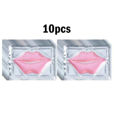 5/10/20/30pcs Pink Gold Crystal Collagen Lip Mask Plump Lips Moisturizing Nourishing Lip Patches Lips Plumper Skin Care Products
