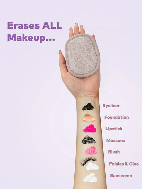 810 Makeup Remover Wipes Gradient 7Pcs, Machine Washable, Reusable Makeup Remover Tools for All Skin Types