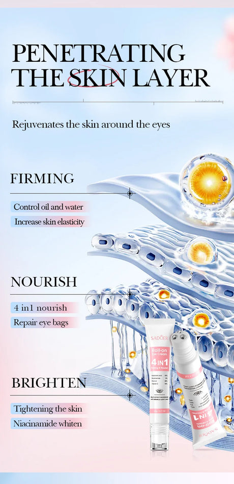 Instant Eye Bag Remove Cream Retinol Anti-Wrinkle Firming Skin Fade Fine Lines Anti Dark Circle Puffiness Brighten Eye SkinCare