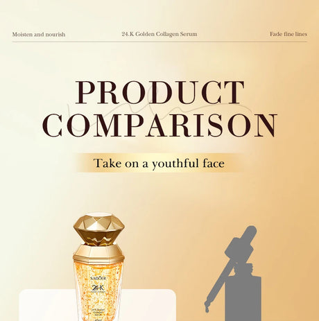 SADOER 24K Golden Collagen Serum for face Moisturizing Anti Wrinkles Hydrating Anti-aging Facial Essence Skin Care Products