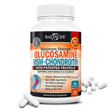 Glucosamine Chondroitin MSM - Joint Support Supplement for Men and Women - Relieve Joint Discomfort, 30/60/120 Capsules, NON-GMO