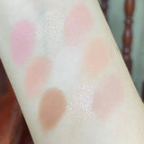 Mint diffuse pink blue small pink frame nine-color eyeshadow palette low saturation clear mint green pearl matte gentle pure des