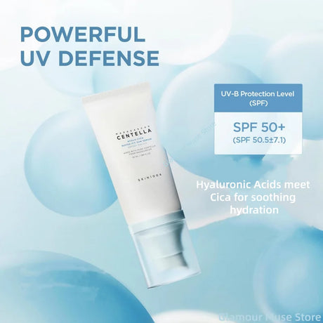 Korean Centella Hyalu Cica Water-Fit Sun Serum SPF50 Sunscream & Facial Hyalu-Cica Moisture Cream Beauty Skincare Sets