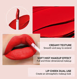 6 Colors of Long-Lasting Velvet Liquid Lipstick with Matte Texture Waterproof Non-Stick Cup Professional Lip Makeup Products