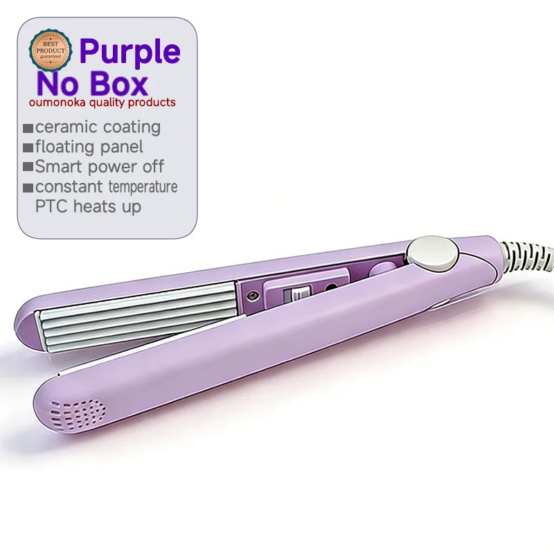 3-in-1 Curling Iron Hair Styler Clips Flat Crimper Professional Styler Styling Tools Waver Brush Waver Straightener Hair Curler