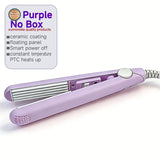 3-in-1 Curling Iron Hair Styler Clips Flat Crimper Professional Styler Styling Tools Waver Brush Waver Straightener Hair Curler