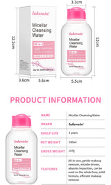 100ml Garnier Micellar Water Hydrating Facial Cleanser Deep  Makeup Remover Cleaning Water Refresh Hydrate Cleansing Skin