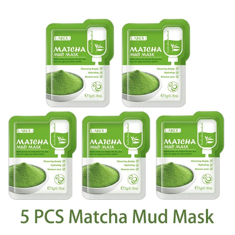 Purifying Clay Facial Mask in Pouch,For Acne, Oily & Combination Skin, Deep Cleansing, Detoxifying, Skin Care, Face Mud Mask 5g