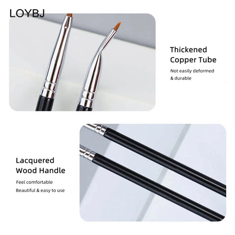 LOYBJ Bend Head Eyeliner Brush Eye Detail Makeup Brush Under Eyes Tear Trough Concealer Brush Women Fine Liner Beauty Maquiagem