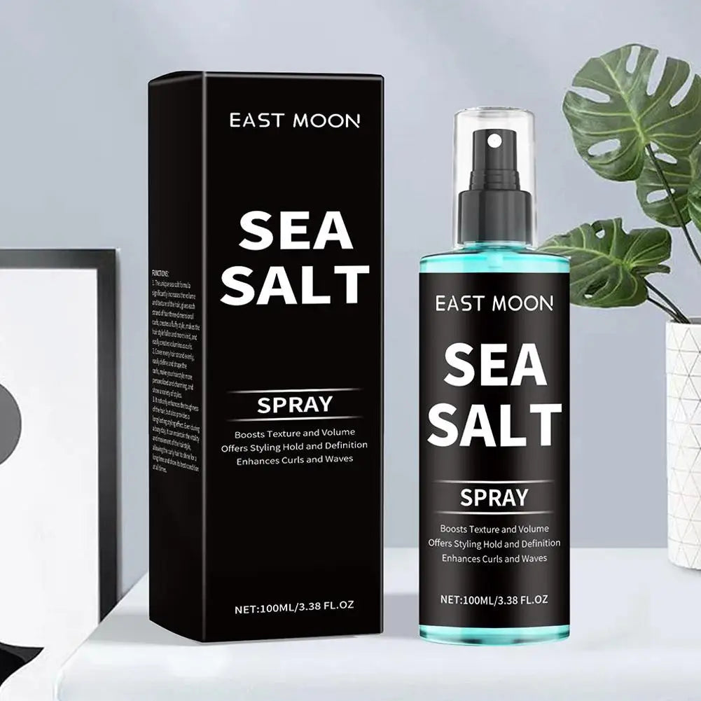 100ml Sea Salt Curling Spray for Hair,Natural Kelp & Red Algae Extract, Natural Texture & Volume, Creates Beachy Curls & Texture