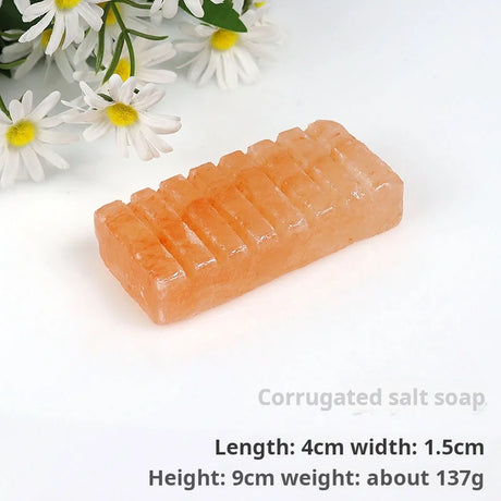 Himalayan Massage Salt Stones, Salt Soap, & Diverse Shaped Hot Compress Salt Soaps Specifically for Bathing & Facial Cleansing