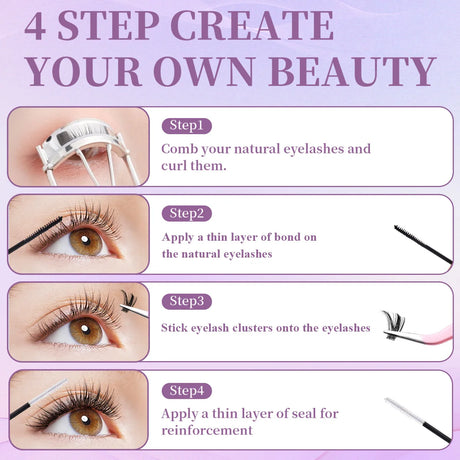 Eyelash Glue and Seal for Eyelash Clusters Strong Fixed Eyelash Glue Lasting Eyelash Glue Eyelash Extension tool