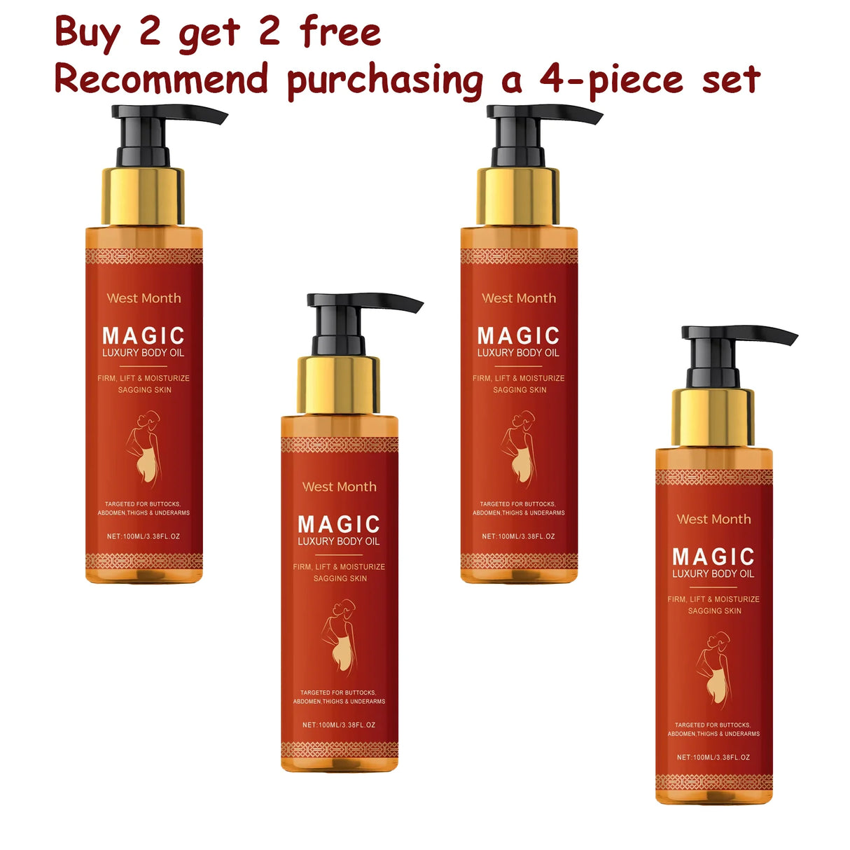West Montr Body Tightening Moisturizing Oil Daily Care Nourishing Skin Softener for Tightening And Moisturize