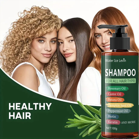 7in 1 Hair Shampoo - 250g 7 in 1 Shampoo - Cooling and Moisturizing for Damaged Hair, Split Ends, Anti-Breakage, Rich in Lavender, Rapeseed Oil, Peppermint Oil, Biotin, and Keratin
