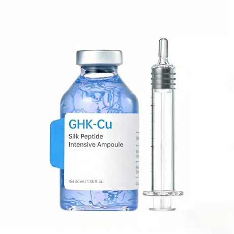 GHK-Cu Blue Copper Silk Peptide Ampoule Serum Moisturizing Firm Revitalize Boost Skin Elasticity Repair Skin Barrier