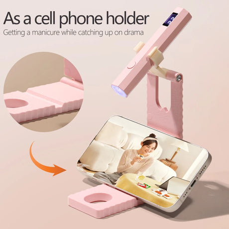 Convenient Handheld Nail Dryer Lamp UV/LED Nail Curing All Gel Polish Nail Art Tool USB Rechargeabl Quick Dry Nail Lamp