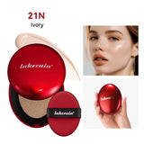 Dewy Glow Cream Cushion Foundation Hydrating 24H Long Lasting Moisturizer Natural Light Coverage Radiant Skin Finish Daily Portable Face Makeup Cosmetic