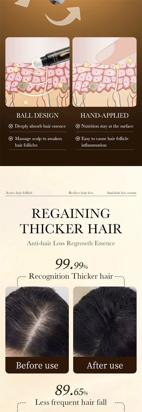 Biotin fast Hair Growth oil Products Care Scalp Massage Treatments Anti Hair Loss Effective Grow Thicker Hair serum for men