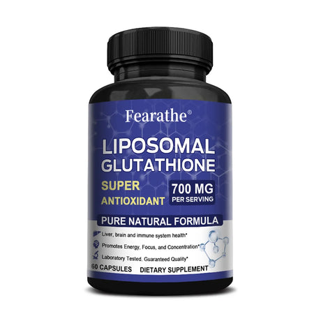 Liposomal Glutathione Capsules, Advanced Antioxidant, Support Detox, Liver Brain Immune Health, Brighten Skin & Anti-Aging