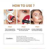 Dewy Glow Cream Cushion Foundation Hydrating 24H Long Lasting Moisturizer Natural Light Coverage Radiant Skin Finish Daily Portable Face Makeup Cosmetic