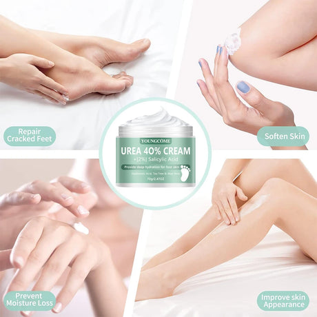 Urea 40% Foot Cream Dry Cracked Feet Heel Gentle Exfoliation Softening Skin Ultra-Hydrating Hand Foot Care Cream Stick Protuct