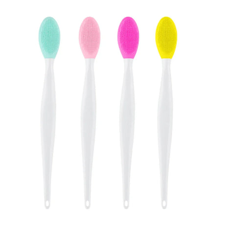 4PCS Random Silicone Face Cleansing Brush Nose Blackhead Remover Exfoliating Tool With Replacement Head
