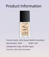 NARS Square Bottle Natural Radiant Longwear Foundation - Multi-Recovery Complex, Hydrating Antioxidant, L0/L2/L2.5 Shades 30ml