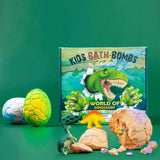 6PCS/SET Dinosaur Egg Adventure Bath Bomb Within Random Dinosaur Toy Moisturize, Stress Relief Cleasing Bathing Ball