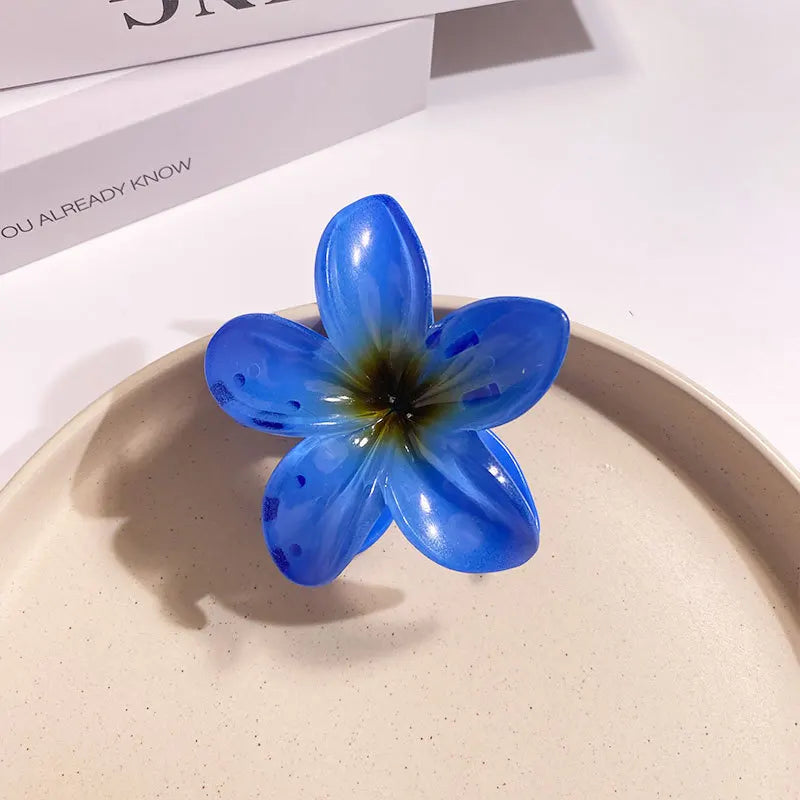2026 New Vacation Egg Flower Hair Clips Hawaii Beach Claws Bohemian Hairpin for Girls Dopamine Y2k Hair Accessory