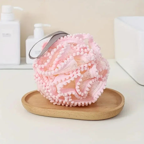 Soft Bathing Flower Foaming Sponge Bubble Wisp for Body Exfoliating Shower Flower Mesh Ball Body Wash Skin Cleaner Bath Supplies